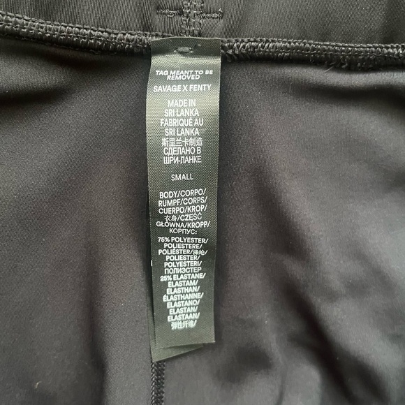 Savage X Fenty Bundlt High waist bikers shorts Small black side detail pocket - Picture 5 of 14